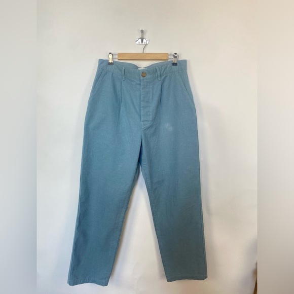 Flannel Australia Size 3 Blue Button Fly Pant - Picture 13 of 15